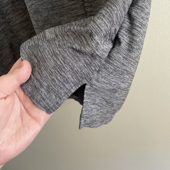 Cool Keep Men SZ L Heather Gray Short Sleeve 2 Button Collared Polo Shirt - Picture 3 of 10